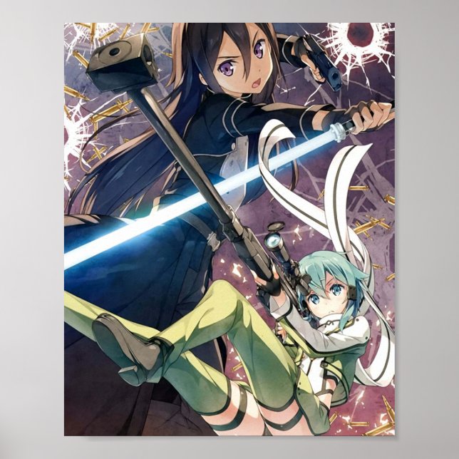 Kirito mot Sinon Poster (Framsidan)