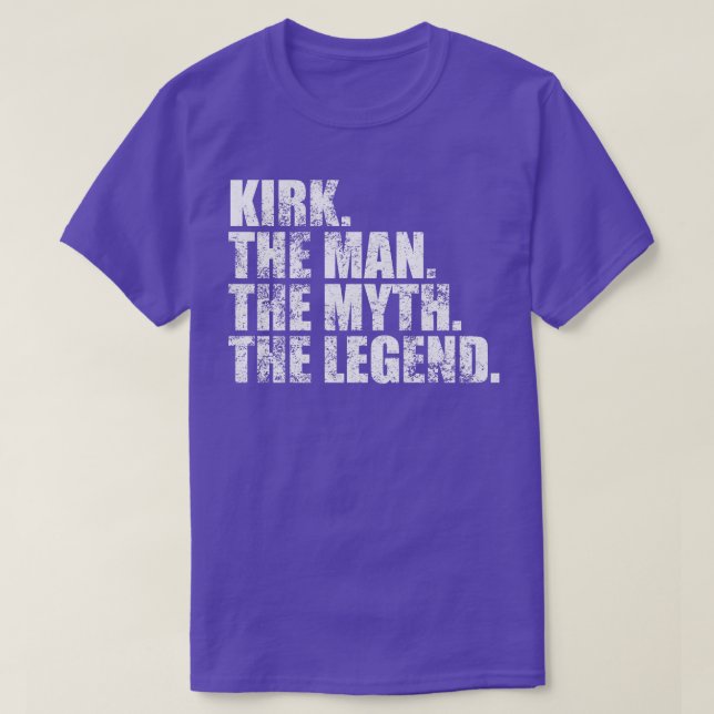 Kirk Family namn Kirk efternamn Kirk Surname K T Shirt (Design framsida)