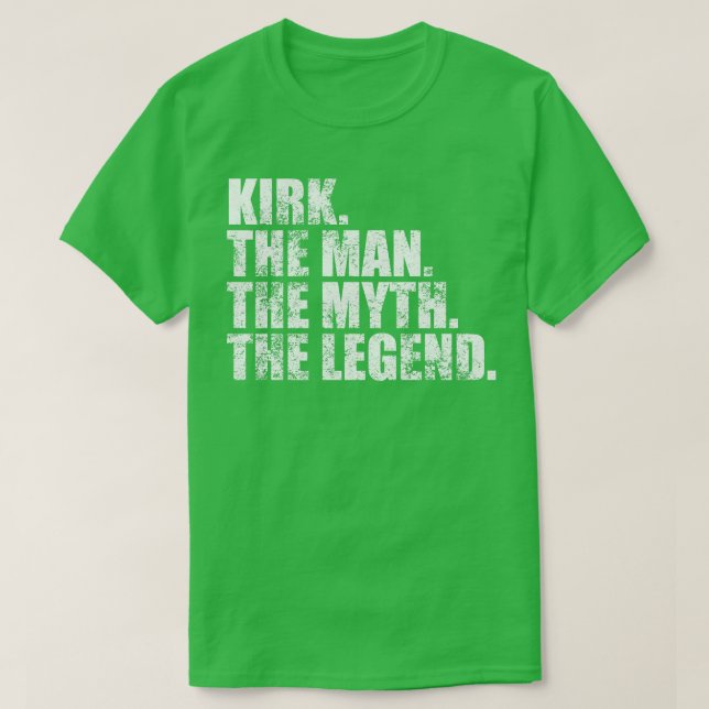 Kirk Family namn Kirk efternamn Kirk Surname K T Shirt (Design framsida)