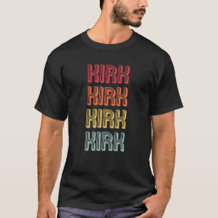 KIRK Gift Surname Funny Retro Vintage 80s födelsed T Shirt