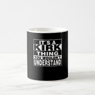 KIRK Surname Personlig Gift Kaffemugg