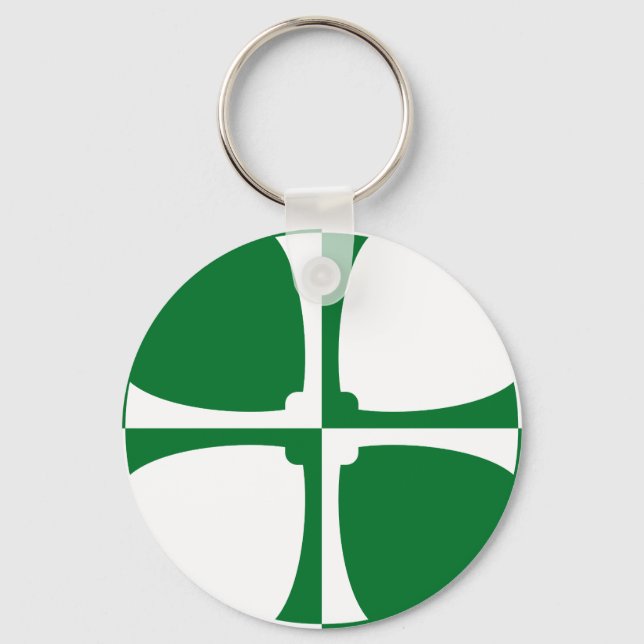Kirkcudbrightshire-nyckelring med flagga nyckelring (Framsida)