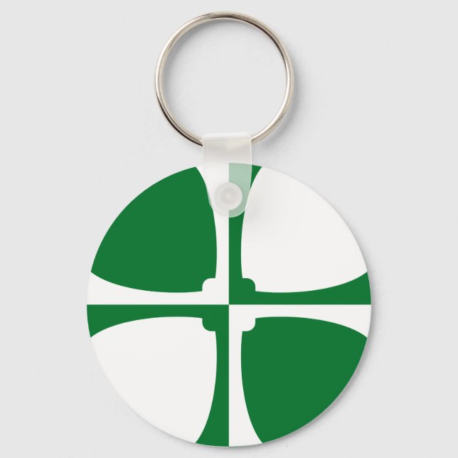 Kirkcudbrightshire-nyckelring med flagga nyckelring (Framsida)