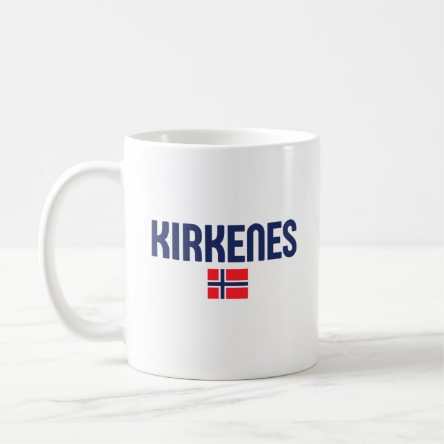 KIRKENES Norge Kaffemugg (Vänster)