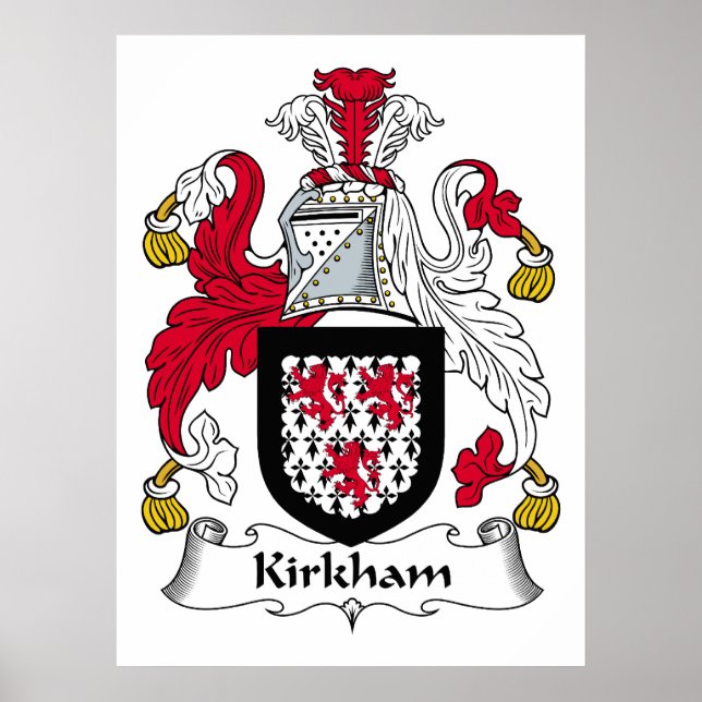 Kirkham Family Crest Poster (Framsidan)