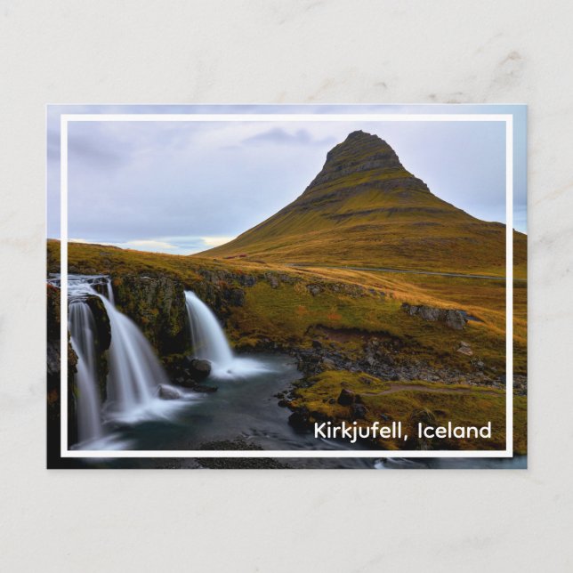 Kirkjuföll, Island souvenir-vykort Vykort (Framsida)