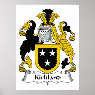 Kirkland familjvapensköld poster