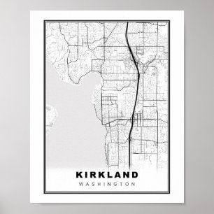 Kirkland Karta Poster