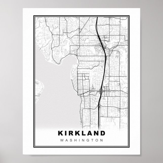 Kirkland Karta Poster (Framsidan)