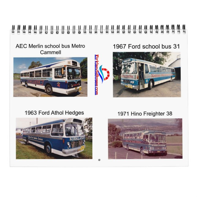 Kirklands 1960- och 1970-talen Buss Kalender (Baksida)