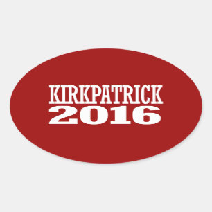 Kirkpatrick - Ann Kirkpatrick 2016 Ovalt Klistermärke
