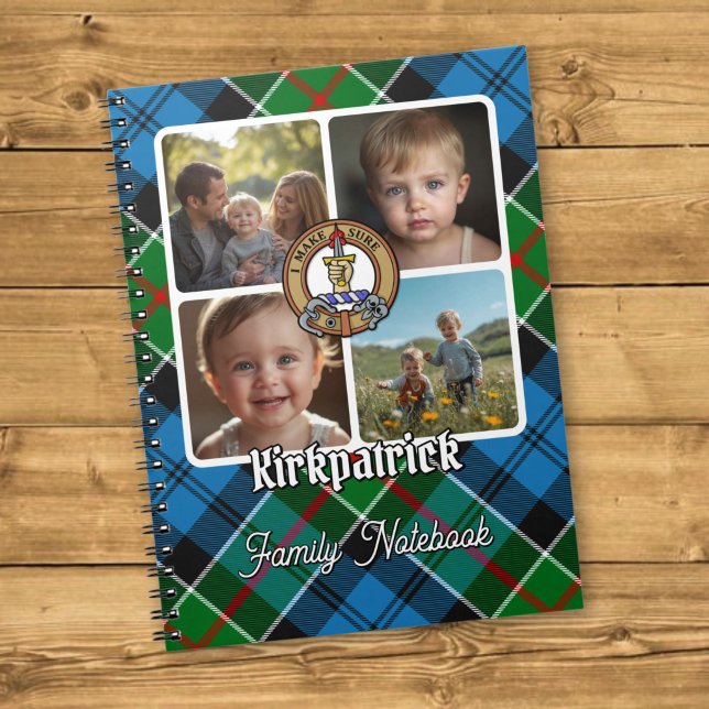Kirkpatrick Familjefotokollage Anteckningsbok (Skapare uppladdad)