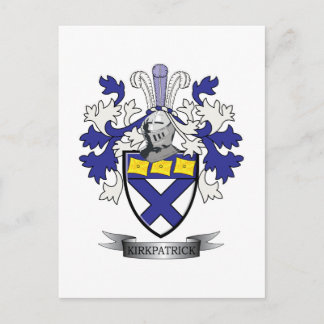 Kirkpatrick Family Crest Jackar om Arm Vykort