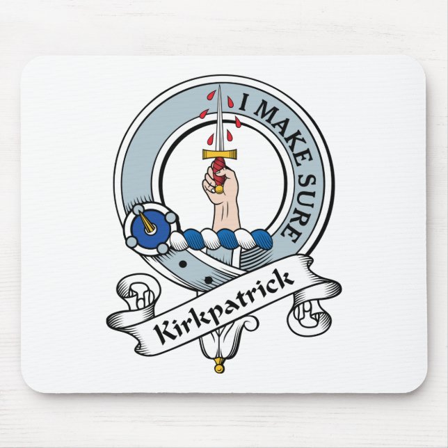 Kirkpatrick klanemblem musmatta (Framsidan)