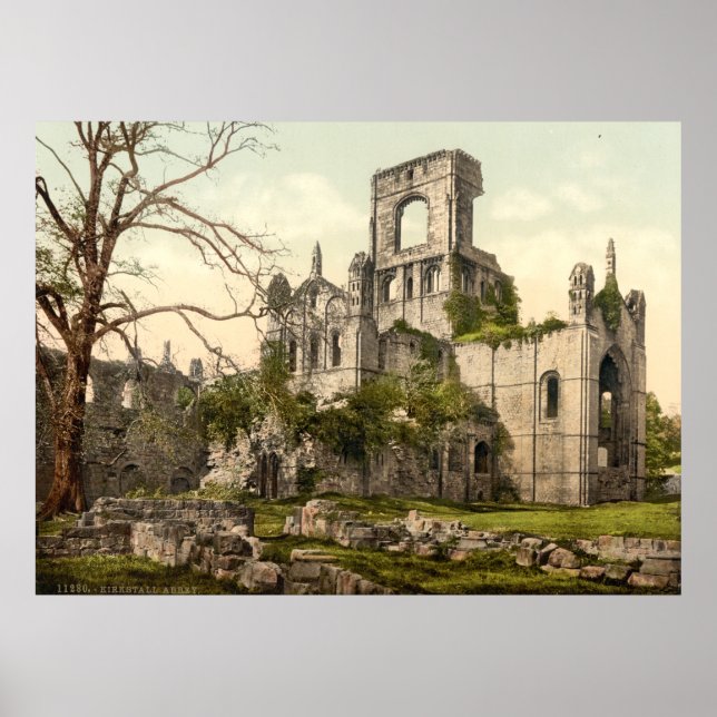 Kirkstall Abbey, Leeds, Yorkshire, England Poster (Framsidan)