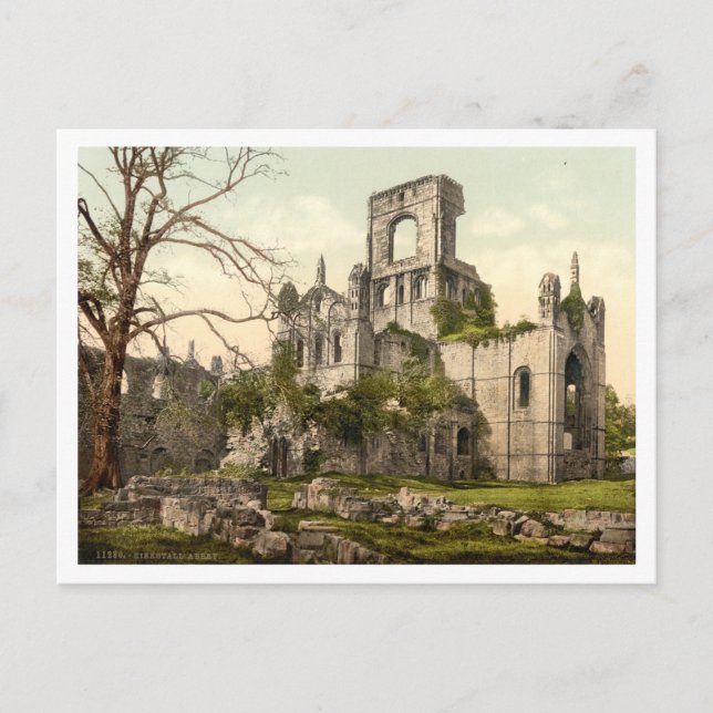 Kirkstall Abbey, Leeds, Yorkshire, England Vykort (Framsida)