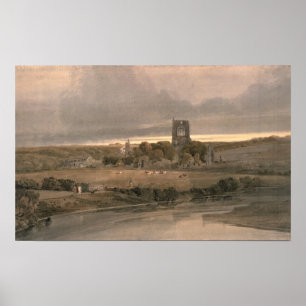Kirkstall Abbey, Yorkshire - afton Poster