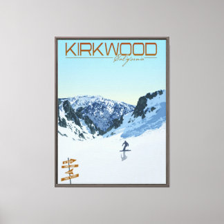 Kirkwood CA Skidområde Canvastryck