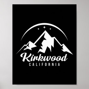 Kirkwood California Ski Resort Skiing Snowboarding Poster