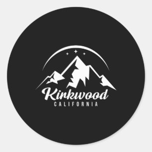 Kirkwood California Ski Resort Skiing Snowboarding Runt Klistermärke