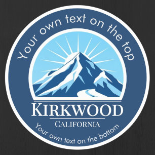 Kirkwood California skidort Klistermärken