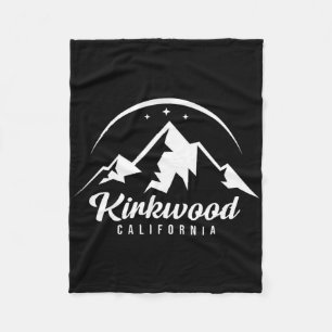 Kirkwood California Skidort Skidåkning Snowboard Fleecefilt