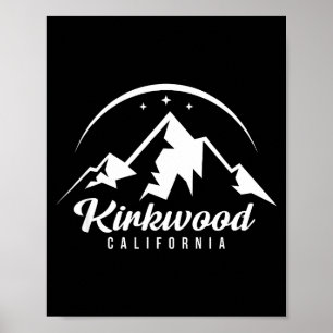 Kirkwood California skidort skidor snowboard Poster