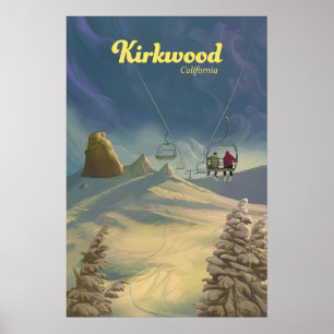Kirkwood skidortens resaffisch poster