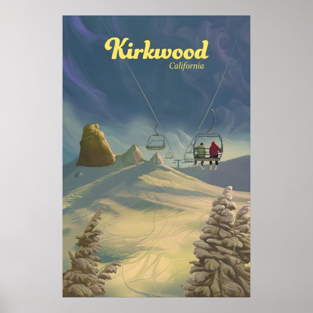 Kirkwood skidortens resaffisch poster (Framsidan)