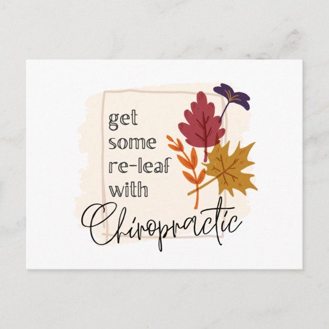 Kiropraktik, Kiropraktor, Kiropraktik  Vykort (Framsida)