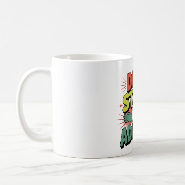 Kiropraktisk Stresslindring Present för Ryggjuster Kaffemugg (Vänster)
