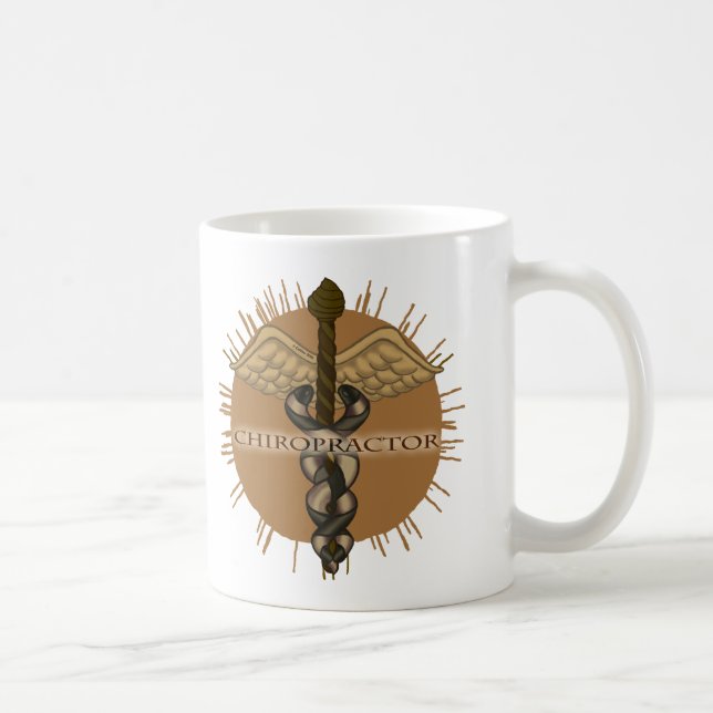 Kiropraktor Caduceus-mugg Kaffemugg (Höger)