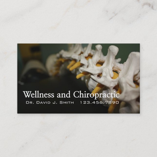 Kiropraktor Kiropraktik Hälsa Wellness Klinik Visitkort (Framsida)