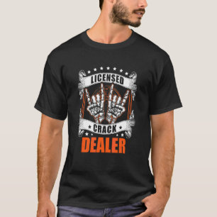 Kiropraktor med licens för sprickhandlare t shirt