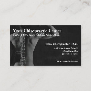 KiropraktorChiropracticvisitkortar Visitkort