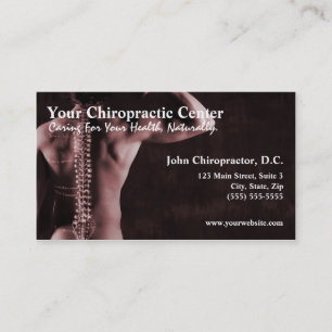KiropraktorChiropracticvisitkortar Visitkort