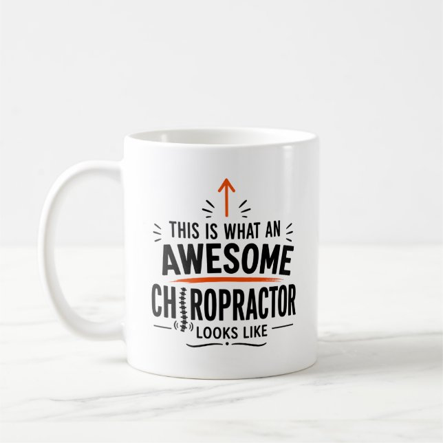 Kiropraktorpresent för ryggläkare kaffemugg (Vänster)