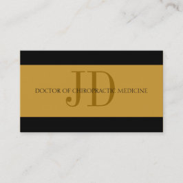 Kiropraktorrandguld/guld Visitkort