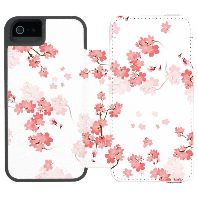 Kirsblom 2 incipio iPhone wallet skal (Folio Öppen)