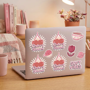 Kirschenblomsticker Klistermärken