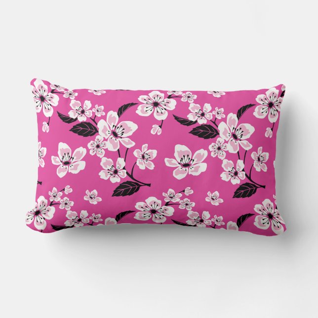 KIRSEBÄRBLOM - SAKURA (ROSA) LUMBARKUDDE (Framsida)