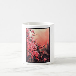 Kirsebärsblomlandscape Kaffemugg