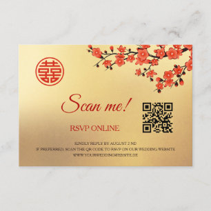 Kirsktid RSVP Online QR-kod Tilläggskort