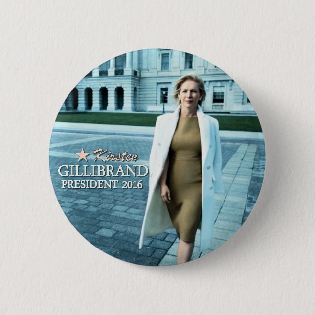 Kirsten Gillibrand för presidenten 2016 Knapp (Framsida)