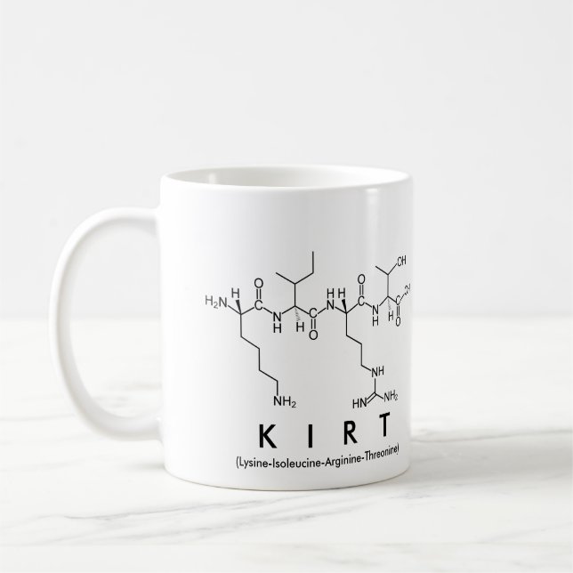 Kirt peptide namn mugg (Vänster)