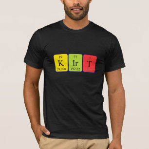 Kirt Periodisk skjorta bord namn T Shirt
