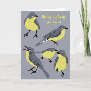 Kirtlands Warblers Bird Älskare Birthday Kort