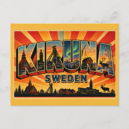 Kiruna Sverige Arktisk Port Vykort