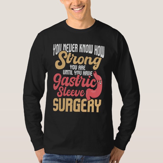 Kirurgi med magsäckscancer - Sleeve för återhämtni T Shirt (Framsida)