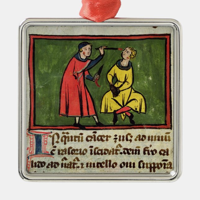 Kirurgisk behandling, från en upplaga julgransprydnad metall (Framsidan)